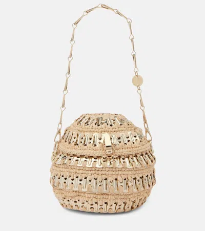 RABANNE 1969 BALL EMBELLISHED SHOULDER BAG