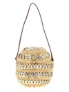 Rabanne 1969 Metal-disc Raffia Ball Handbag In Multi