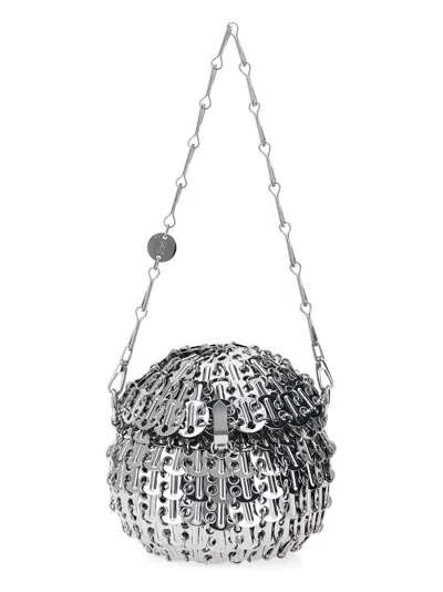 Rabanne '1969 Ball' Handbag In Silver
