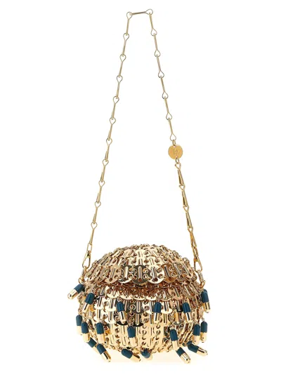RABANNE 1969 BALL PILS HAND BAGS GOLD