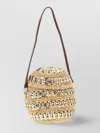 Rabanne 1969 Metal-disc Raffia Ball Handbag