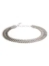 Rabanne Chainmail Adjustable Belt In Gray