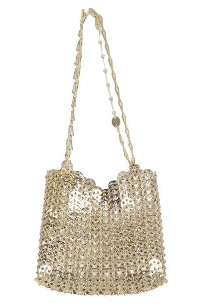 Rabanne 1969 Brass Finish Bag In Gold