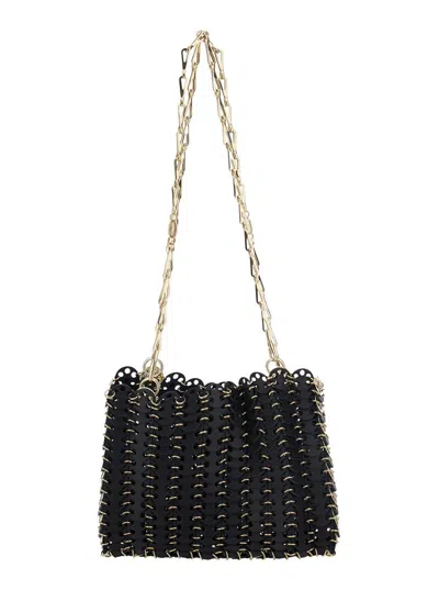 Rabanne 1969 Chain Linked Shoulder Bag In Black