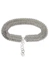 Rabanne 1969 Chainmail Waist Belt In Silver In Silver