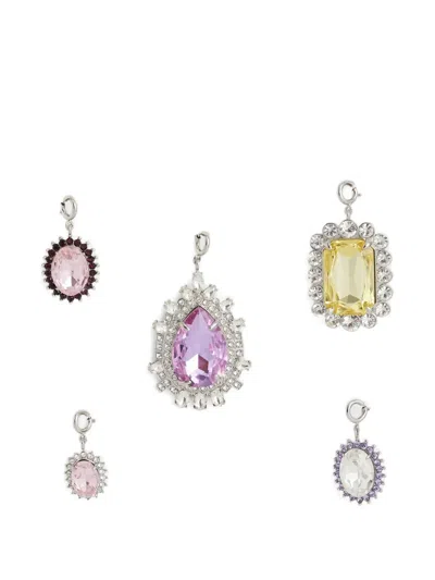 Rabanne 1969 Charms Set In Pink
