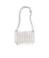 Rabanne 1969 Crystal-embellished Chainmail Shoulder Bag In White