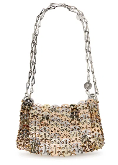 Rabanne 1969 Disc Mini Two-tone Shoulder Bag