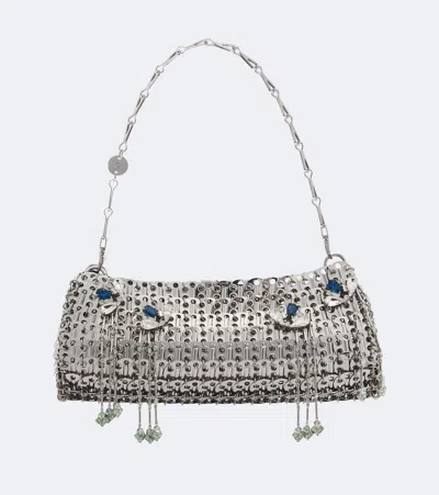 Rabanne 1969 Embellished Shoulder Bag In Silver