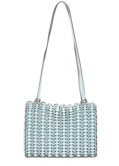 Rabanne 1969 Flip Disc Shoulder Bag In Silver
