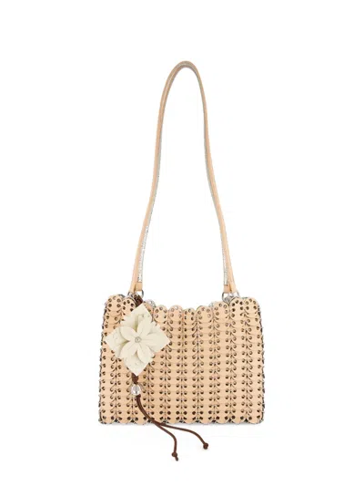 Rabanne 1969 Flip Shoulder Bag In Nude