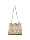 Rabanne '1969' Gold-colored Shoulder Bag With Brass Discs Woman In Gold