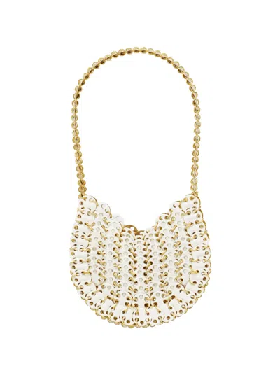 Rabanne 1969 Lunar Disc-embellished Tote Bag In White