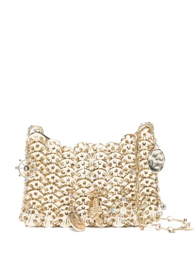 Rabanne 1969 Medals Shoulder Bag In Gold