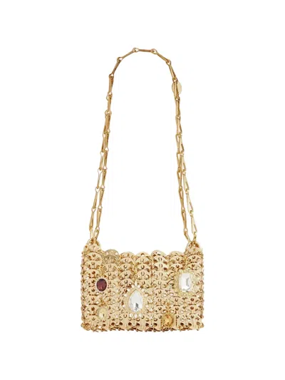 Rabanne Crystal-embellished Chainmail Shoulder Bag In Gold