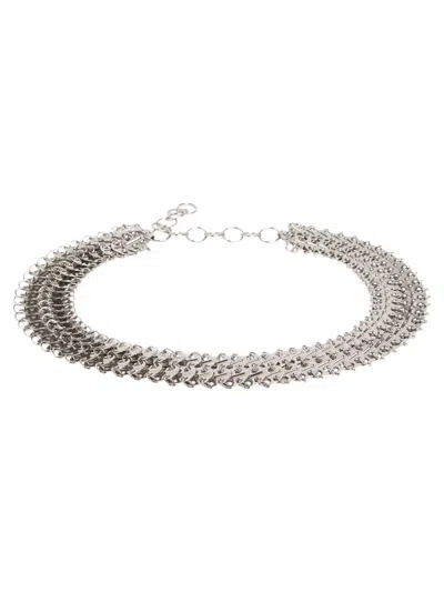 Rabanne 1969 Mini Brass Belt In Silver