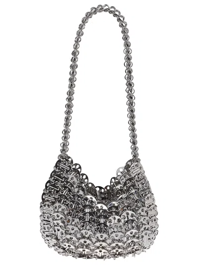 Rabanne Silver Metal Chain Moon 1969 Shoulder Bag