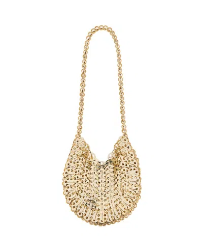 Rabanne 1969 Moon Shoulder Bag In Gold