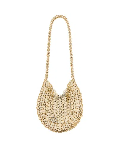 Rabanne 1969 Moon Shoulder Bag In Gold