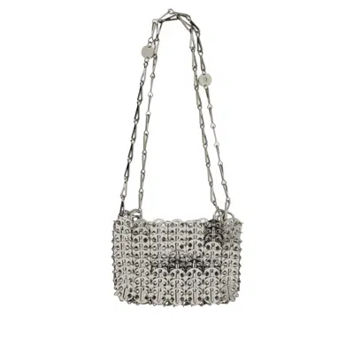 Rabanne 1969 Nano Bag In Silver