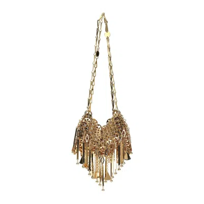 Rabanne 1969 Nano Chainmail Shoulder Bag In Gold