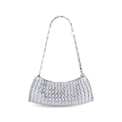 Rabanne 1969 Nano Chainmail Shoulder Bag In Silver