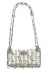 Rabanne 1969 Nano Crystal Resin Shoulder Bag In Silver
