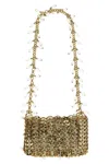 Rabanne 1969 Nano Crystal Shoulder Bag In Gold