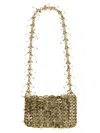 Rabanne 1969 Nano Crystal Shoulder Bag In Gold