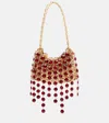 Rabanne 1969 Nano Embellished Shoulder Bag In Gold