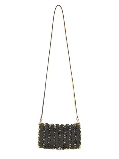 Rabanne 1969 Nano Flip Bag Shoulder Bag In Black