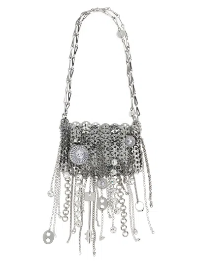 Rabanne 1969 Nano Judy Blane Shoulder Bag In Silver