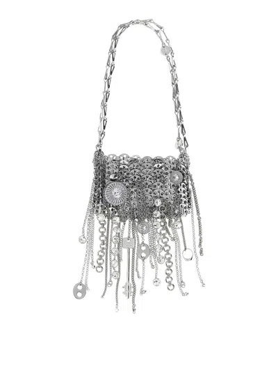 Rabanne 1969 Nano Judy Blane Shoulder Bag In Silver