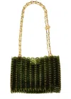 Rabanne 1969 Nano Resin Shoulder Bag In Green