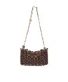 Rabanne 1969 Nano Shoulder Bag In Brown