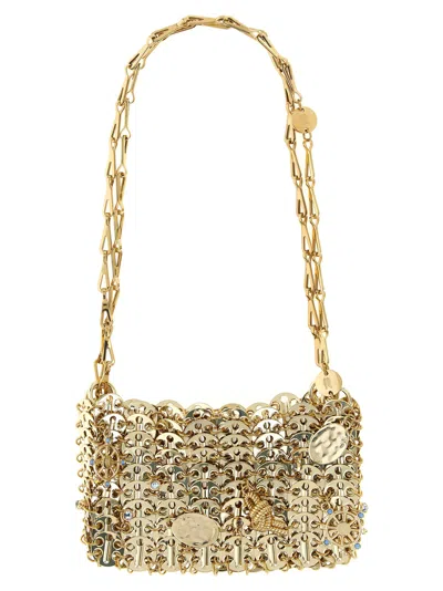 Rabanne 1969 Nano Shoulder Bag In Gold