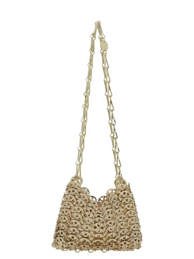 Rabanne 1969 Nano Shoulder Bag In Gold