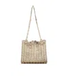 Rabanne 1969 Nano Shoulder Bag In Nude