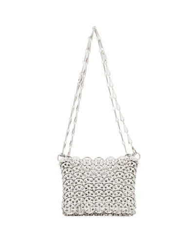 Rabanne Nano 1969 Icon Shoulder Bag In Silver