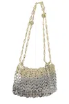 Rabanne 1969 Nano Skyl Handbag With Dual Handles In Gold