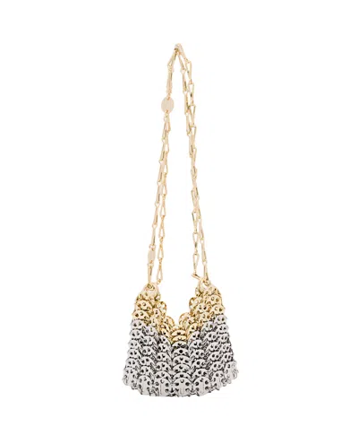 Rabanne 1969 Nano Skyline Shoulder Bag In Gold