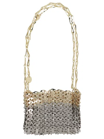 Rabanne 1969 Nanomaterial Degrade Shoulder Bags Multicolor In Silver