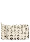 Rabanne 1969 Reversible Nano Flip Leather Shoulder Bag In White