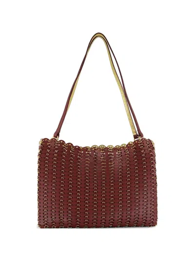 Rabanne 1969 Reversible Shoulder Bag In Burgundy