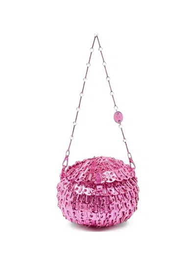 Pre-owned Rabanne 1969 Sphere Clutch Bag In Pink