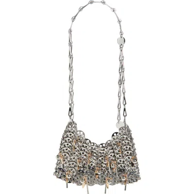 Rabanne 1969 Sphere Embellished Shoulder Bag In Silver