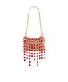 Rabanne 1969 Nano Embellished Shoulder Bag In Gold