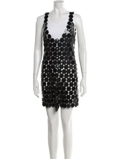 Pre-owned Rabanne 2018 Mini Dress In Black