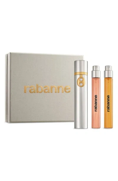 Rabanne 2-piece La Collection Travel Spray Set With Rose & Strawberry In Transparent