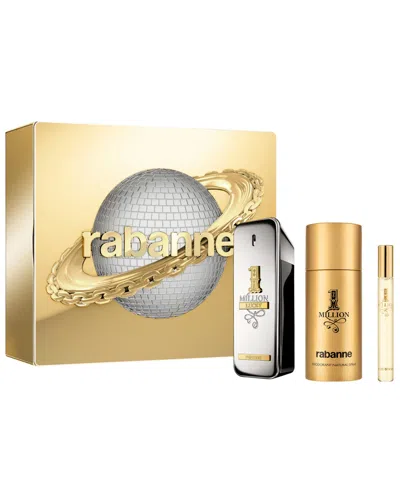 Rabanne 3-piece 1 Million Lucky Eau De Toilette Gift Set In No Color